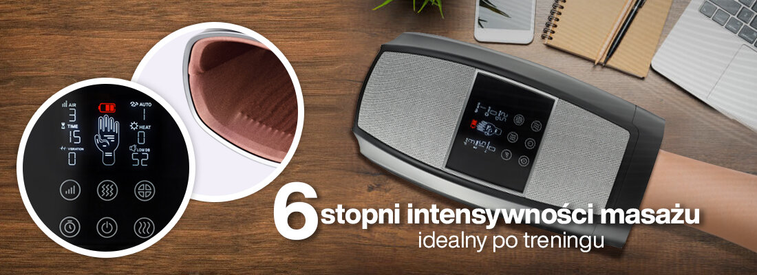 Masażer MEDIVON Hand Pro poziom intensywnosci 6 stropni regulacja