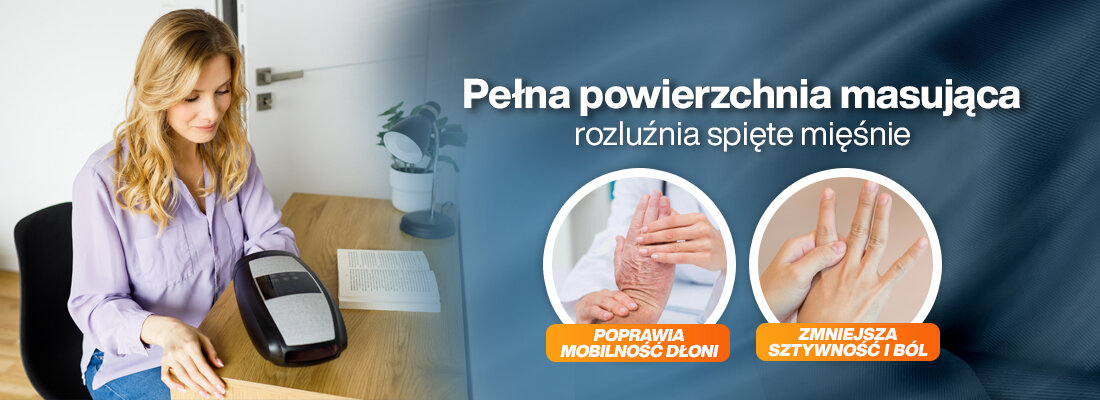 Masażer MEDIVON Hand Pro miesnie stawy dzialanie regulacja masazer