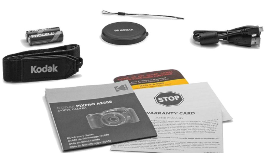 Aparat KODAK PixPro AZ255RD wyposażenie 