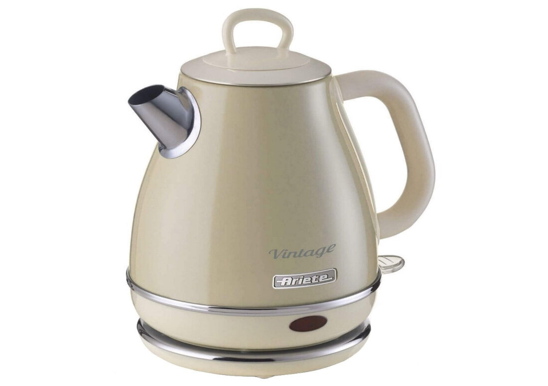 Czajnik ARIETE 2868/03 Beżowy wbudowane metalowe sitko moc pojemność precyzja osad