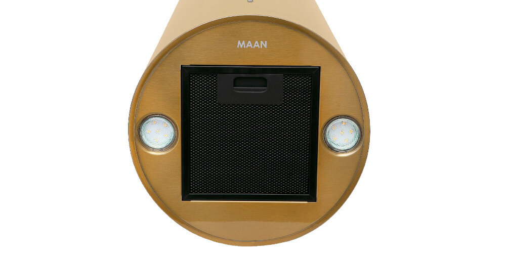 Okap MAAN Tuba Elba W 731 Satyna oświetlenie LED oszczędność komfort