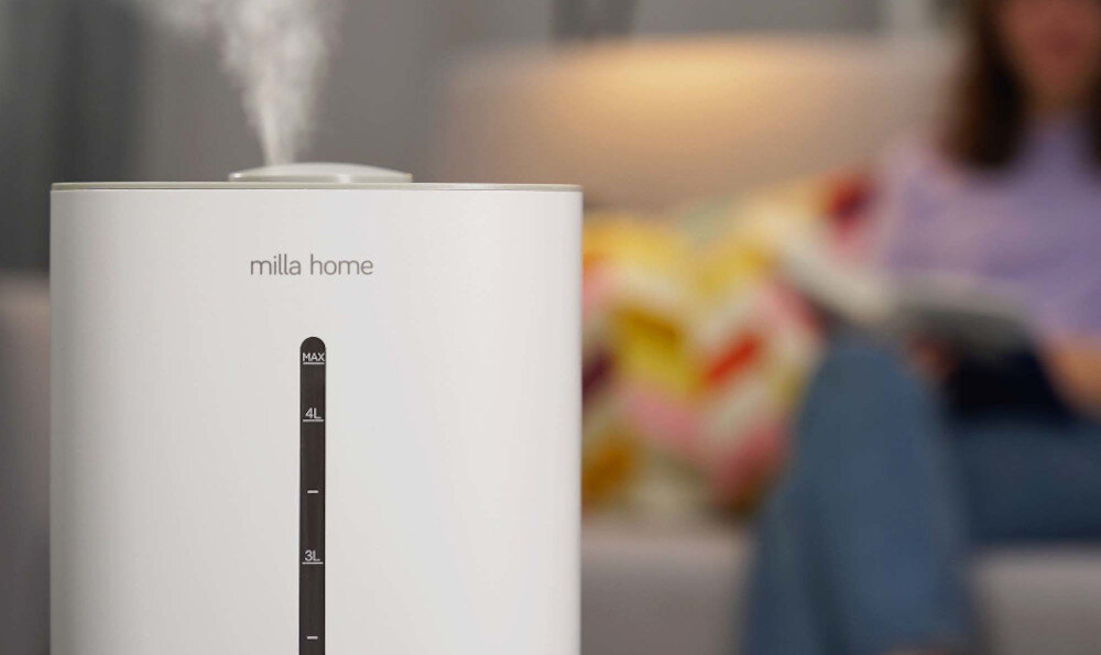 Nawilżacz ultradźwiękowy MILLA HOME MAH200 wydajność praca utrzymanie wilgotnosći
