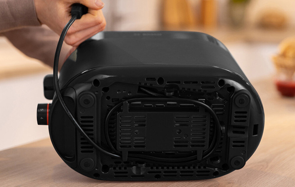 Toster BOSCH TAT2M123 MyMoment Schowek na przewód przechowywanie regulacja długości dostosowanie komfort użytkowanie