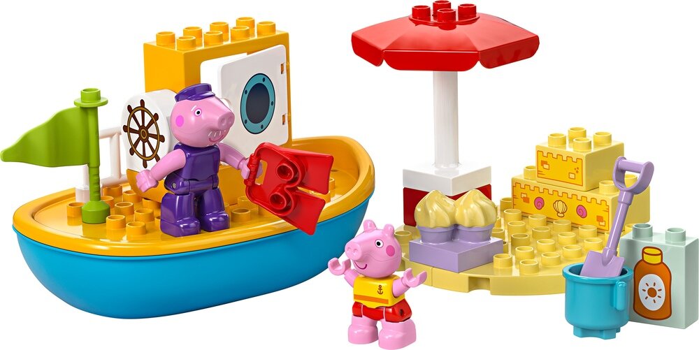 LEGO 10432 DUPLO Peppa i rejs łodzią  mnóstwo akcesoriów 