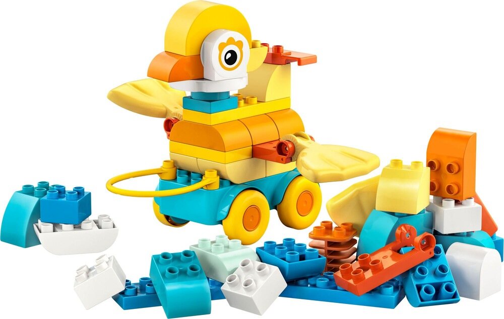 LEGO 10448 DUPLO 3 w 1 Zwierzątka na kółkach zabawka edukacyjna Prezent