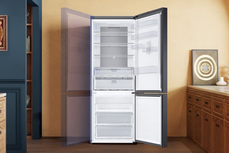 Lodówka Combi MAX RB53DG703DB1 Samsung - zdjęcie - przekładane drzwi