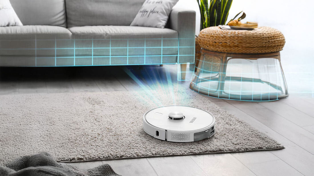 Robot sprzątający TESLA RoboStar iQ400 Plus Wykrywanie dywanów moc ssania Tryb TURBO sprzątanie