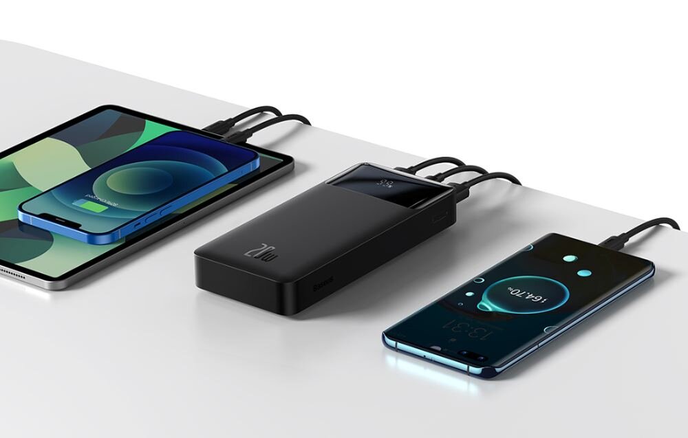 Powerbank BASEUS Bipow PPDML-J02 20000mAh 20W Biały ladowanie