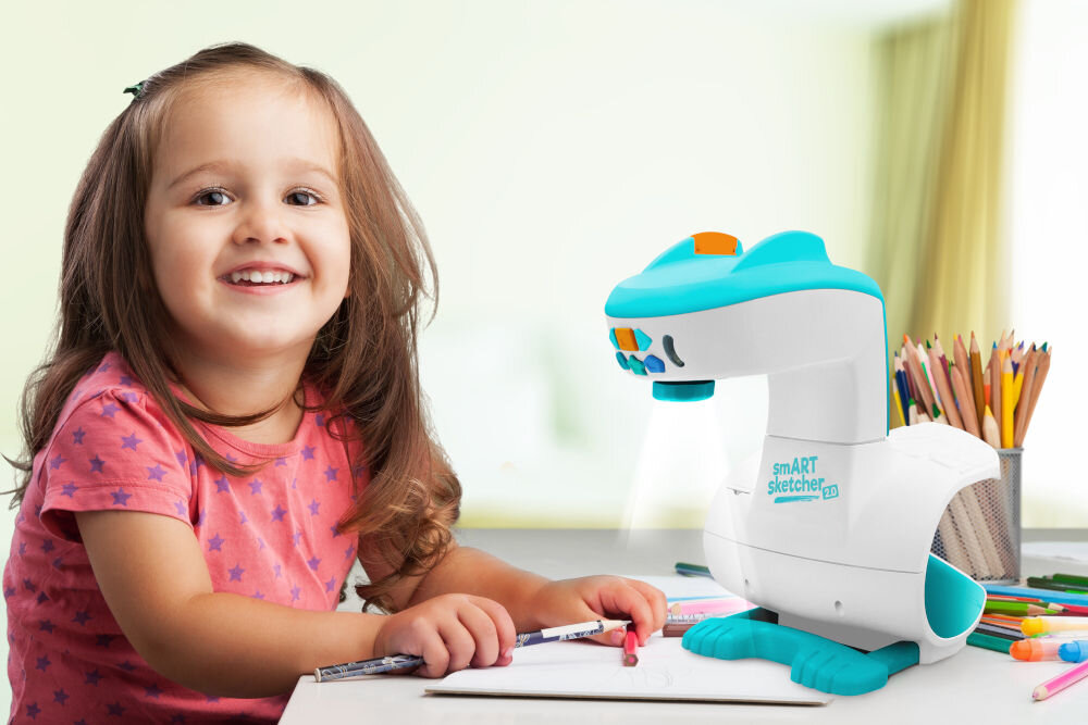 Zabawka projektor TM TOYS Smart Sketcher 2.0 SSP176 nauka prowadzenia linii skupienie rozwój wyobraźni kreatywna zabawa nauka angielskiego