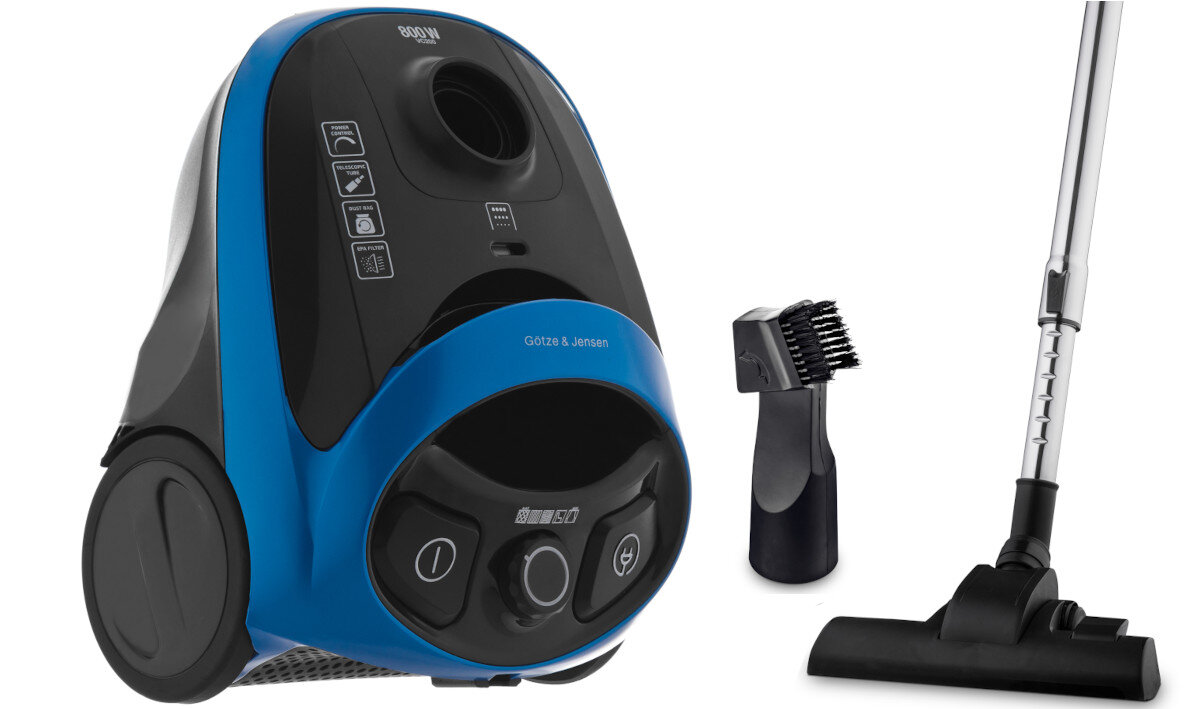 Odkurzacz GÖTZE & JENSEN VC200 Turboszczotka 800W zawartosc opakowania