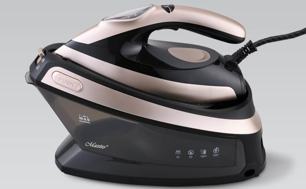 Generator pary MAESTRO MR-320C Czarno-złoty Bezpieczne użytkowanie funkcja automatycznego wyłączania ochrona zbiornik woda pojemność