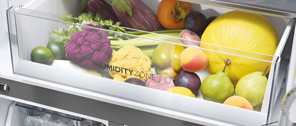 Lodówka HAIER HTW7720DNG szuflada komora świeżości owoce warzywa mięso ryby temperatura