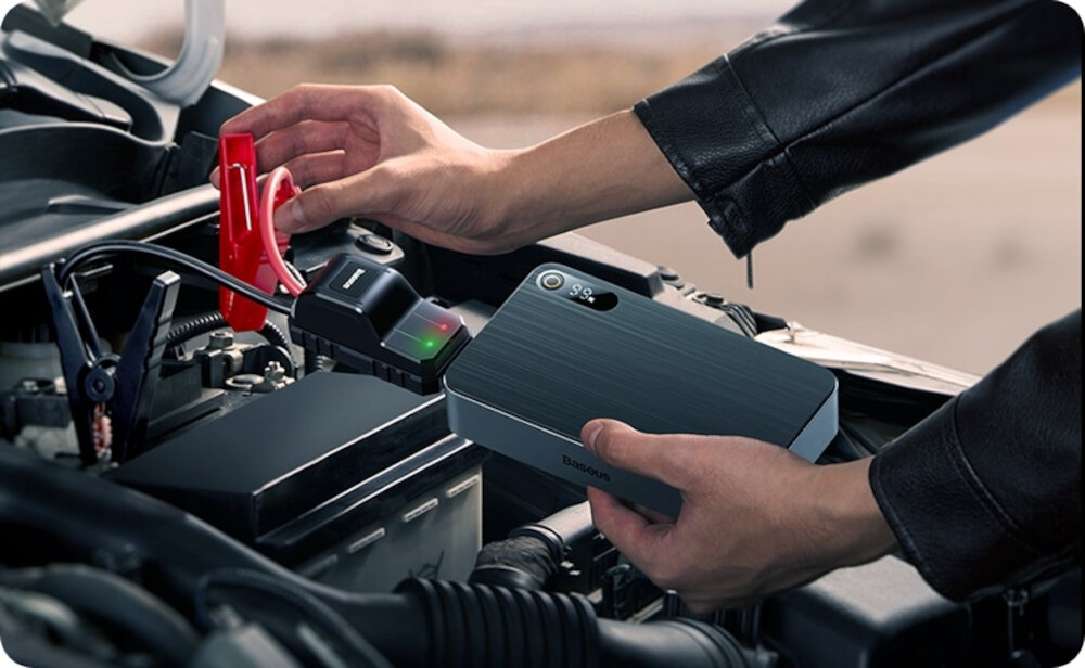 Urządzenie rozruchowe BASEUS Super Energy Pro+ C00245700111-00 Czarny wielofunkcyjne urzadzenie wszechstronne zastosowanie dziala w kazdej stuacji rozruch silnika powerbank latarka sygnal SOS