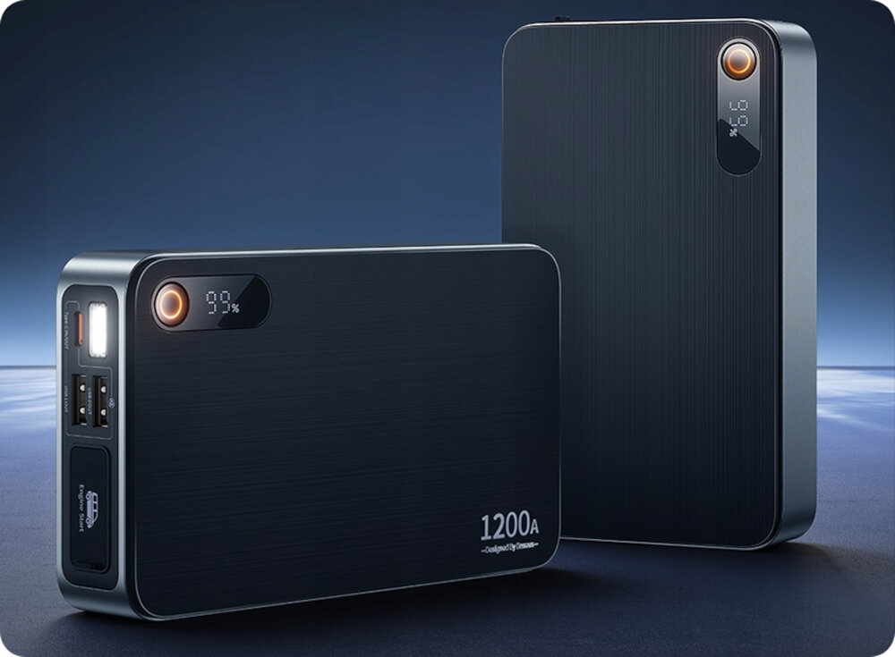 Urządzenie rozruchowe BASEUS Super Energy Pro+ C00245700111-00 Czarny wymiary 16,2 x 9,5 x 3,3 cm waga 600 g zawsze przy sobie dziala w temperaturach od -20°C do +60°C praktyczne rozwiazanie na zime i upalne dni