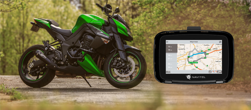 Nawigacja NAVITEL G590 Moto szybkiego procesora i pamięci operacyjnej Mapy offline koordynatów celu podróży