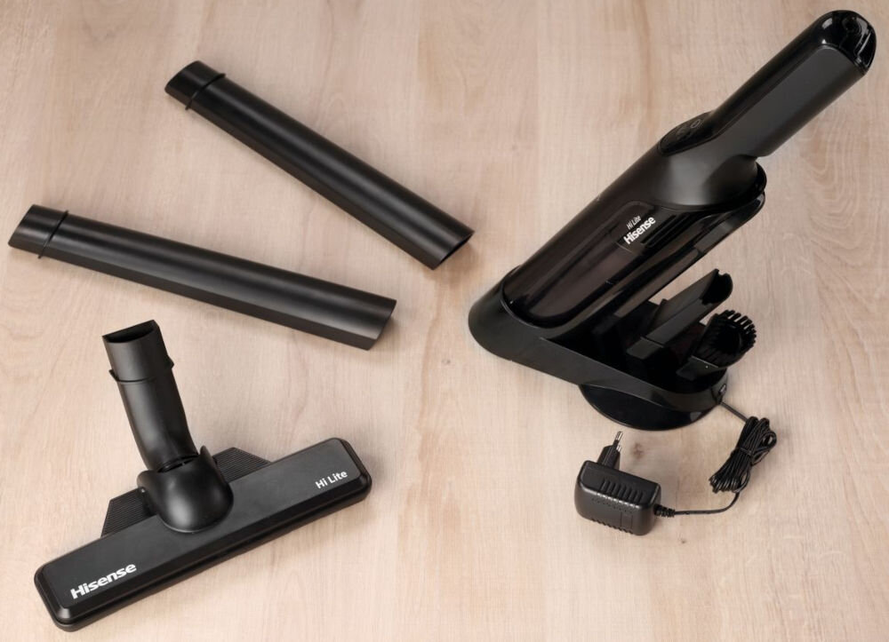 Odkurzacz ręczny HISENSE HVC9401BK akcesoria elementy zestawu