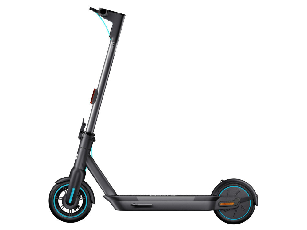 Hulajnoga elektryczna MOTUS Scooty 10 Turkusowy synal dzwiekowy tempomat zwiekszenie bezpieczenstwa na drodze oszczednosc energii