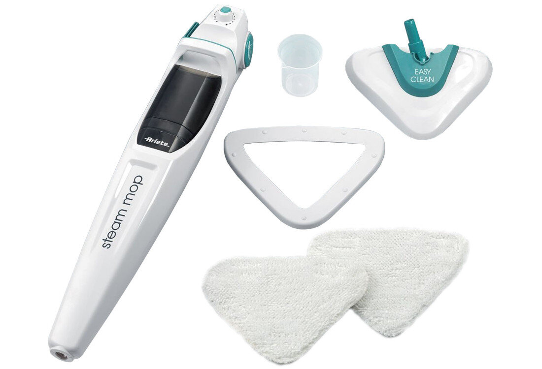Mop parowy ARIETE 4163 kompaktowa konstukcja wysokość długość kabla powierzchnia łatwy w przechowywaniu czyszczenie
