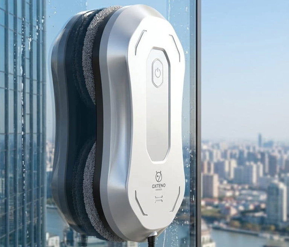 Robot do mycia okien OXTENO ROBOTICS OX Glass Pro 3 Plus Silne przyleganie do szyby Silnik bezszczotkowy siła ssania