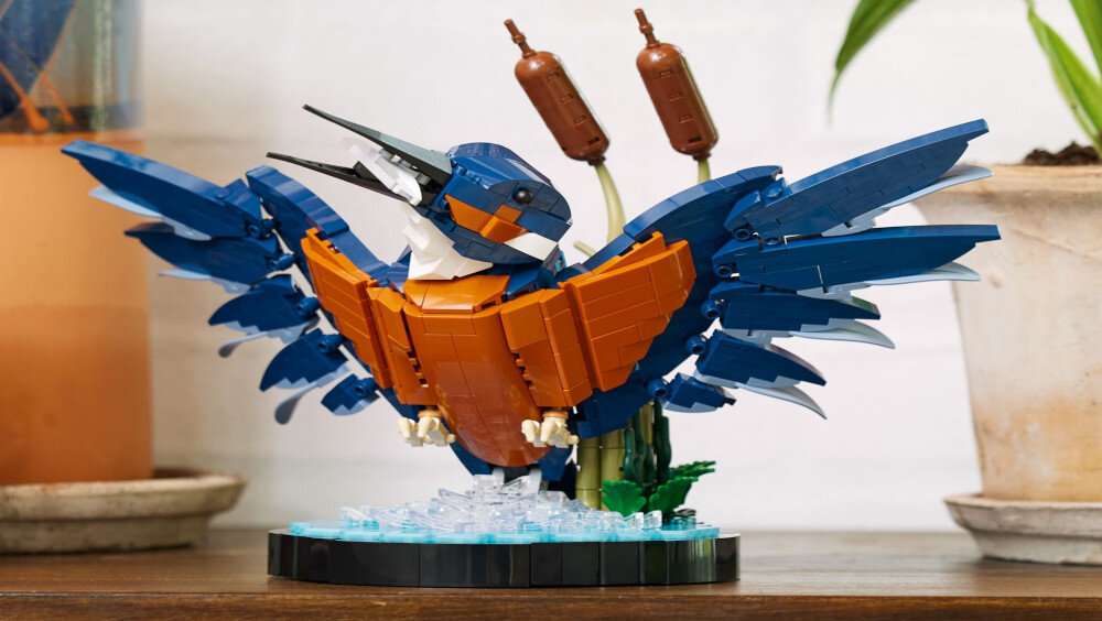 KLOCKI LEGO ICONS ZIMORODEK 10331 zestaw zimorodek projekt konstrukcyjny model majestatyczny