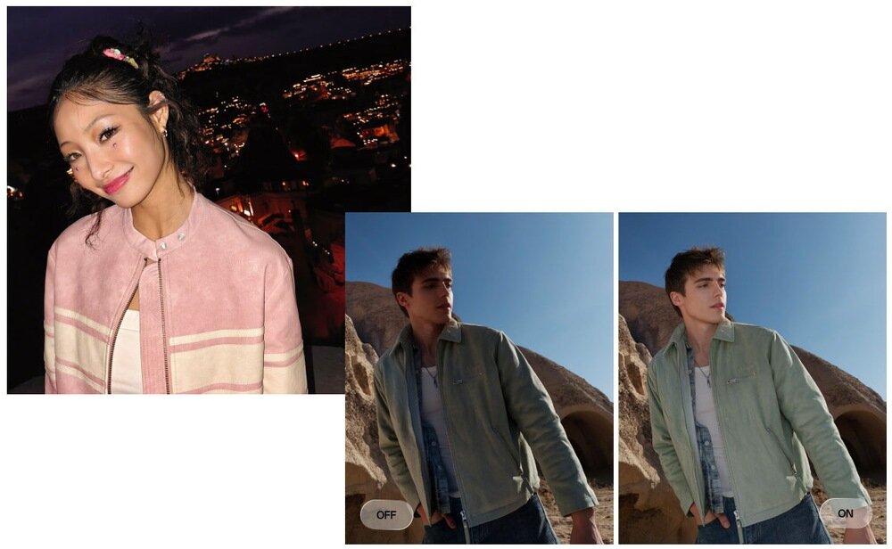 Młoda dziewczyna na tle miasta - zdjęcie wykonane z lampą oraz zdjęcia portretowe młodego chłopaka