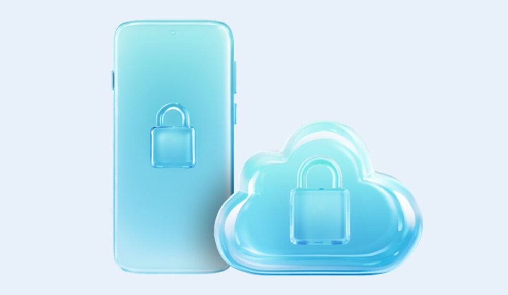 ikona OPPO Lock oraz ikona danych w chmurze