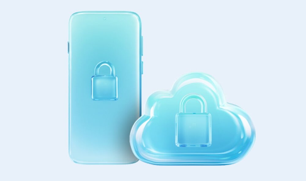 ikona OPPO Lock oraz ikona danych w chmurze