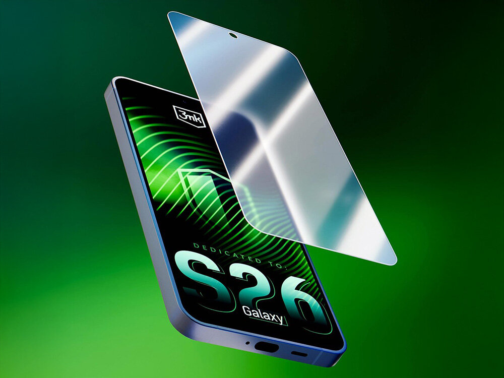 3MK FlexibleGlass 250% bardziej wytrzymały ochronę smartfona podczas upadków z wysokości na twarde powierzchnie zdolności absorpcji energii zmniejsza ryzyko pęknięcia wyświetlacza - szkło lewitujące nad telefonem