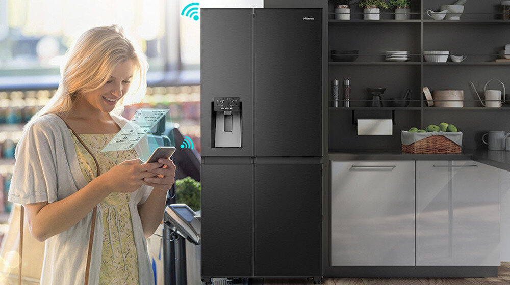 LODÓWKA HISENSE RS818N4TFE sterowanie Wifi aplikacja ConnectLife zarządzenie mobilne