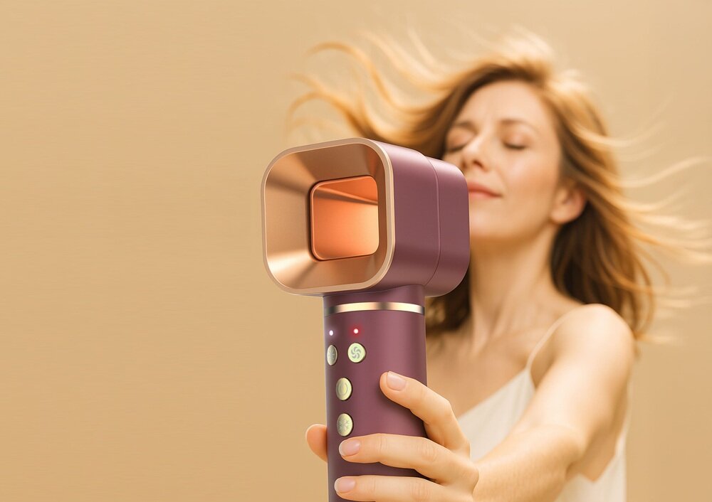 Suszarko-Lokówka do włosów NENO BEAUTY Vio delikatny, standardowy, mocny, odpowiedni poziom nawiewu