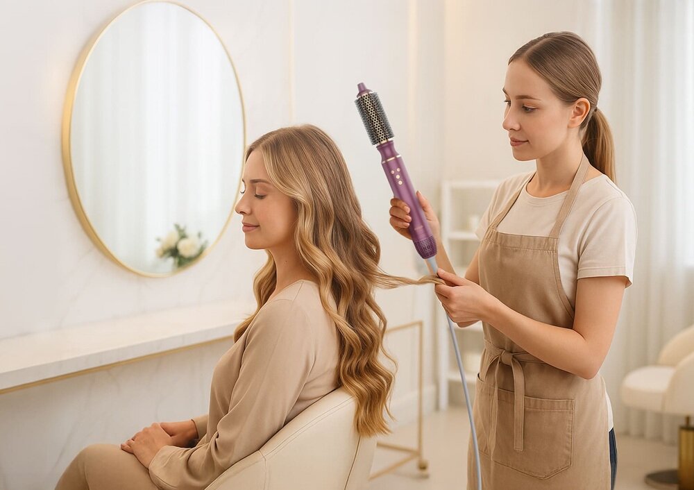 Suszarko-Lokówka do włosów NENO BEAUTY Vio do salonów fryzjerskich, oszczędność czasu o miejsca, wygładzenie i modelowanie