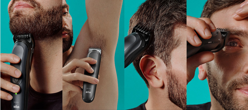 Trymer BRAUN Seria 7 MGK7491 dopasowanie preferencje nasadki Technologia AutoSense