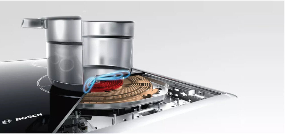 Płyta indukcyjna BOSCH PVS631HC1E Funkcja PowerBoost maksymalna moc szybsze podgrzewanie