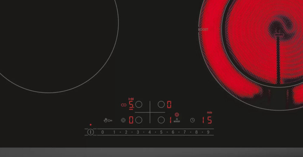 Płyta ceramiczna BOSCH PKN631FP2E panel sterowania