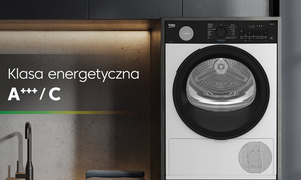 SUSZARKA BEKO B5T692411WBPBB wizualizacja oszczędność prądu ekologia ekonomia