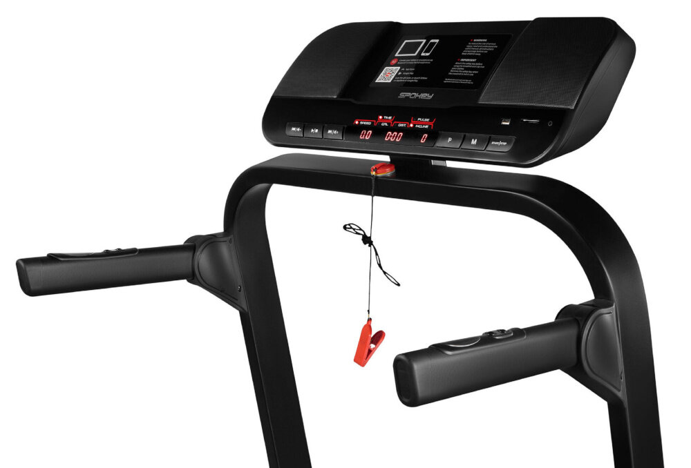 Bieżnia elektryczna SPOKEY Eland 2500W 18km-h intuicyjny panel sterowania wyswietlacz LED przejrzysty latwa kontrola