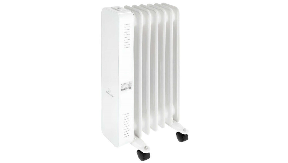 Grzejnik olejowy MISSION AIR Oslo 1500 W efektywne równomierne olej timer blokada czas ochrona bezpieczeństwo do biura mieszkania domu