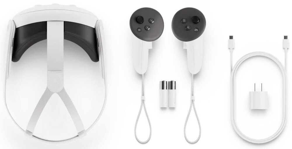 Gogle VR OCULUS Meta Quest 3 512GB zestaw zawartość