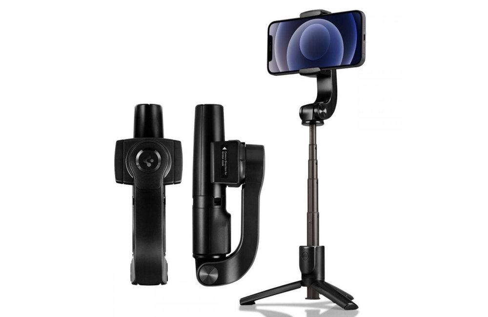 Uchwyt selfie SPIGEN S610W zestaw akcesoria podroze dzialanie 