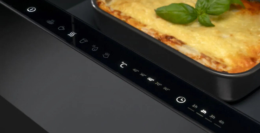 SZUFLADA GRZEWCZA HISENSE WDH14BG Utrzymywanie ciepła temperatura zachowanie świeżości smaku