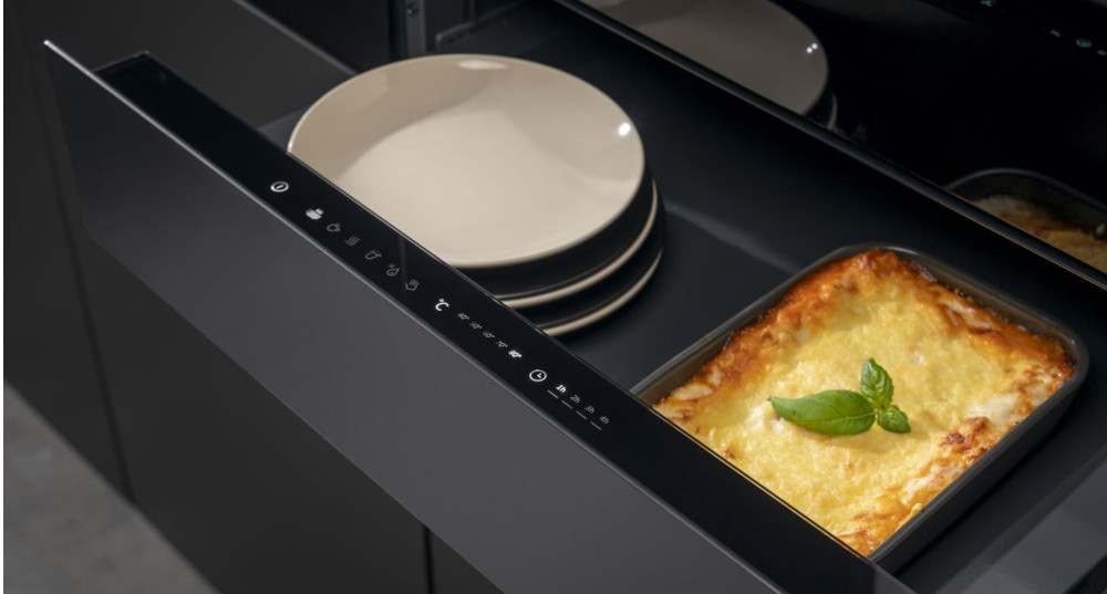 SZUFLADA GRZEWCZA HISENSE WDH14BG maksymalna wygoda przechowywanie blachy pod ekspres