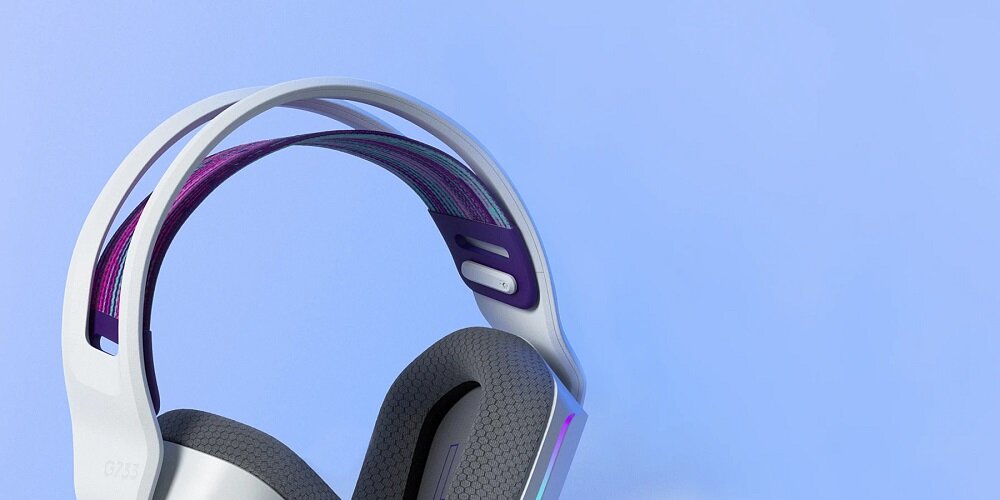 Słuchawki LOGITECH G733 Lightspeed  - mocna i lekka konstrukcja regulowany pałąk wysoki komfort duże nauszniki miekka pianka