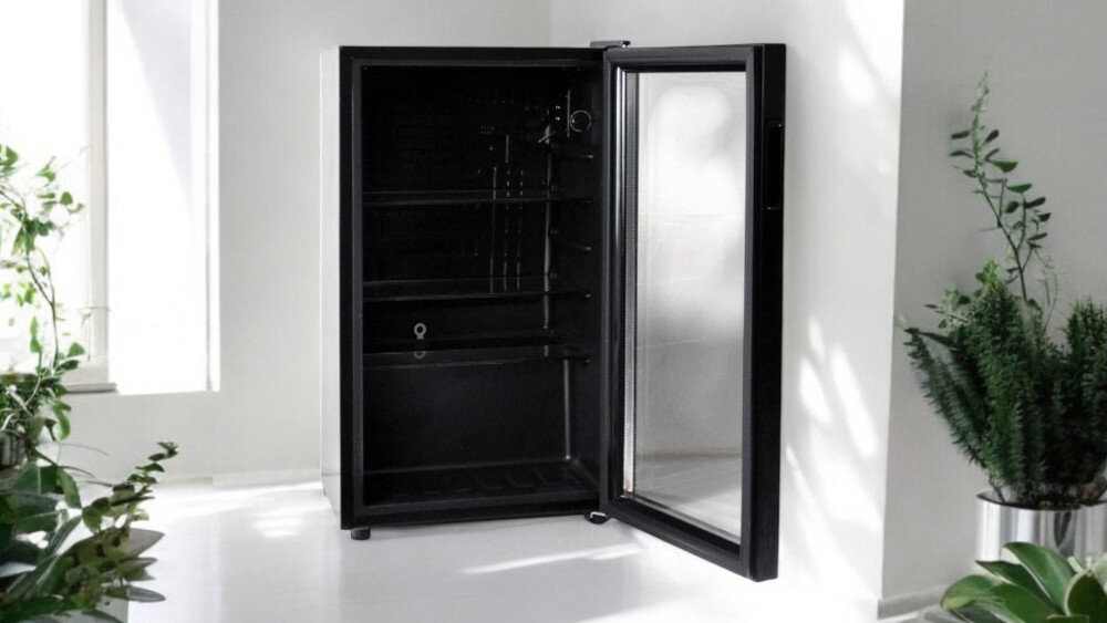 WITRYNA ELECTRO-LINE BC-92E wnętrze środek półki pojemność zakres temperatur niezawodność elastyczność chłodzenie napojów