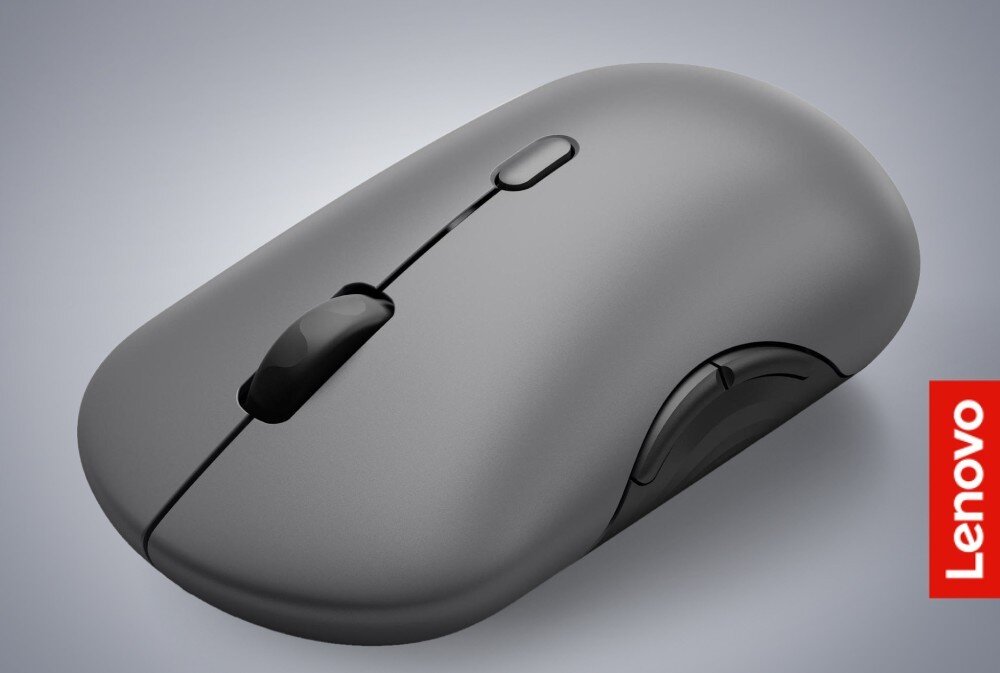 Mysz LENOVO 700 Multi-Device Mysz komputerowa o opływowym kształcie z rolką przewijania, małym przyciskiem pośrodku oraz bocznym wyprofilowaniem na kciuk