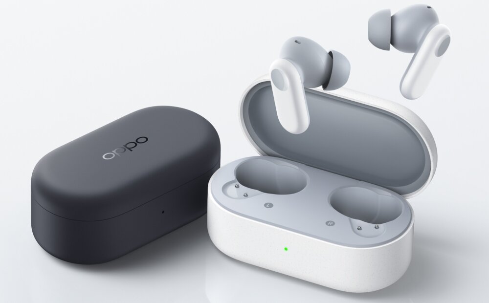 Słuchawki dokanałowe OPPO Enco Buds2 Pro dzwiek design lekkosc konstrukcja kolory szary czarny