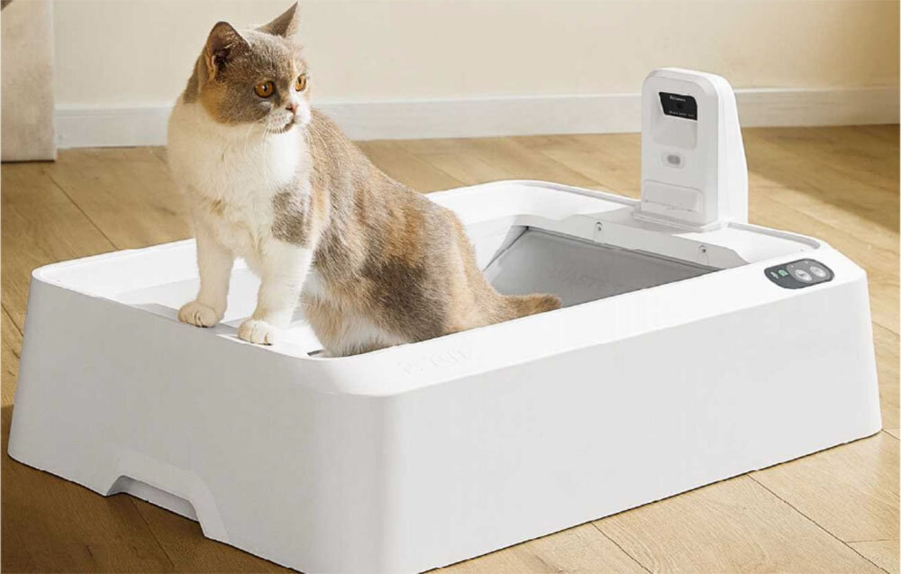 Inteligentna kuweta dla kota PETKIT Purobot Crystal Duo wygląd design prezentacja wizualizacja Komfort kota każdego dnia