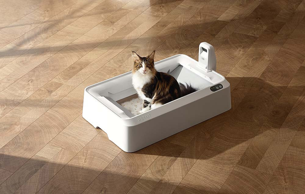 Inteligentna kuweta dla kota PETKIT Purobot Crystal Duo Dla opiekuna obserwacja kot Kamera, mikrofon i powiadomienia w aplikacji Wbudowany wskaźnik pH Podwójny system grabienia 