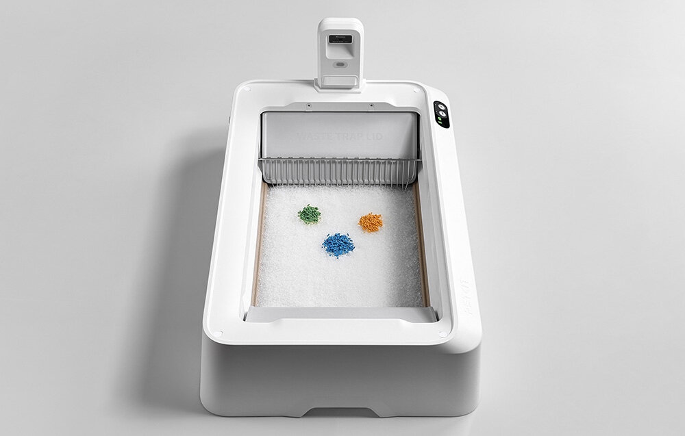 Inteligentna kuweta dla kota PETKIT Purobot Crystal Duo Żwirek w zestawie pomaga ograniczyć nieprzyjemne zapachy łagodna dla dróg oddechowych kota