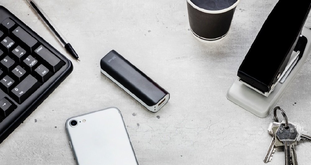 Powerbank TRUST 2200 mAh Primo Urban Revolt Czarny widok góra