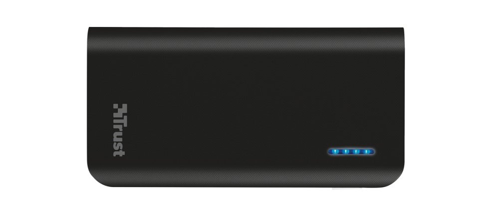 Powerbank TRUST Primo Urban Revolt 4400 mAh Czarny widok góra kontrolka led